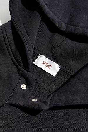 Siyah Kapuşonlu Sweatshirt_3